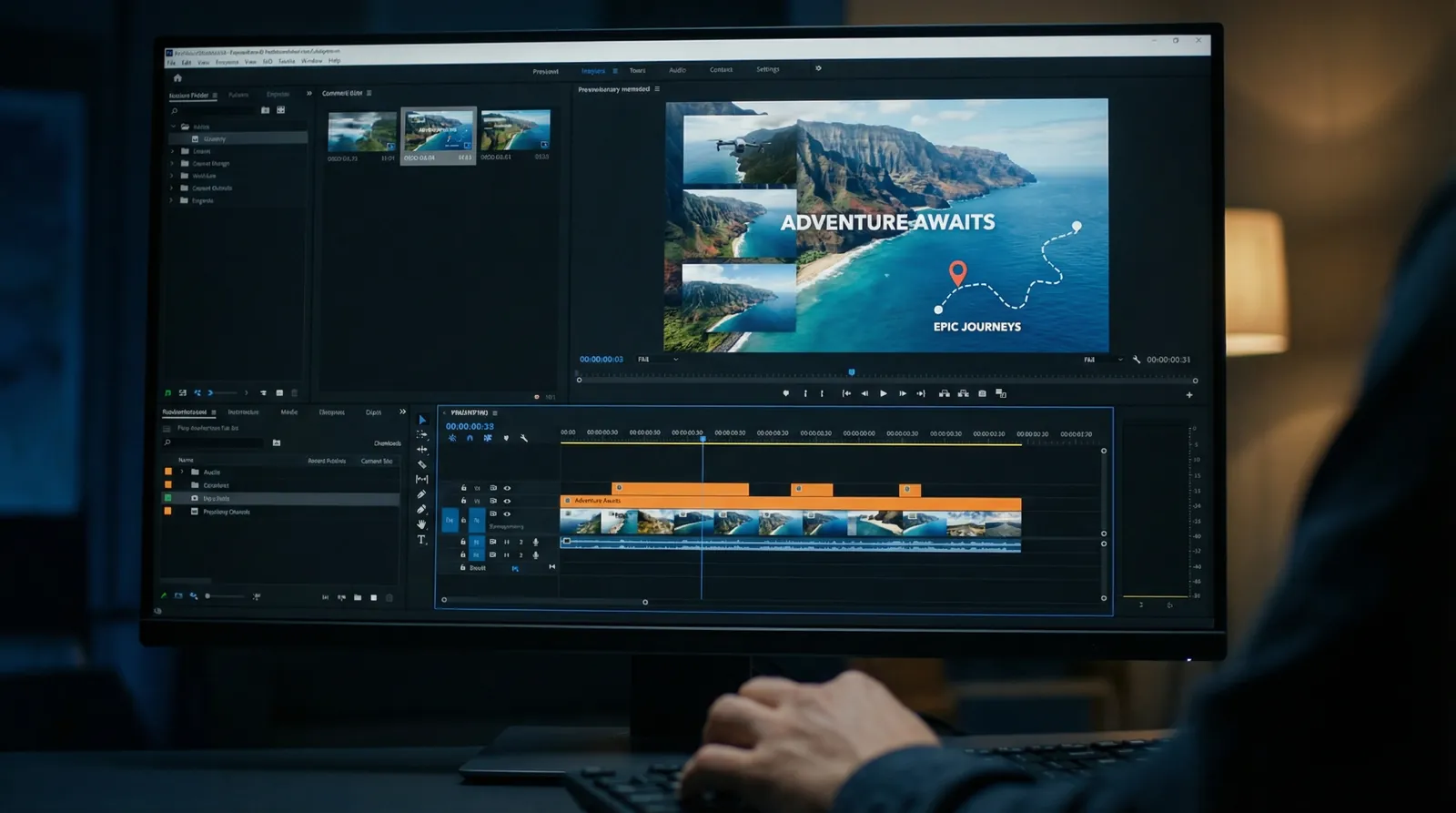竞博平台 旅行Vlog航拍模板